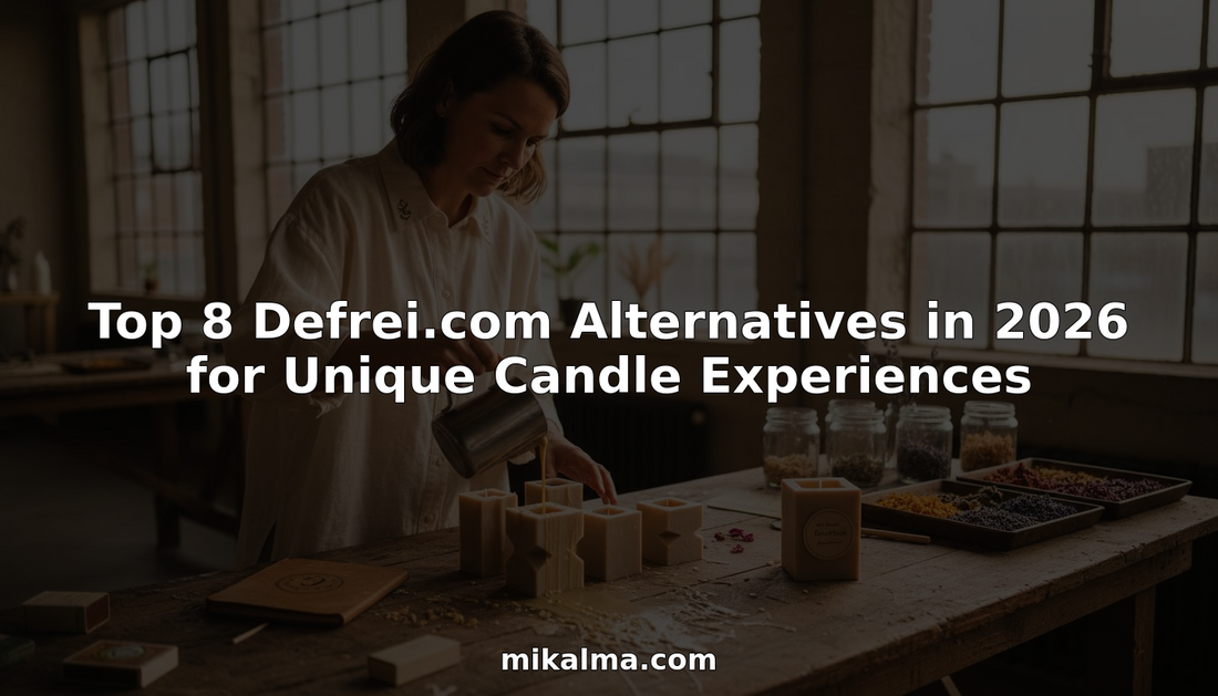 Artisan pouring wax for unique candles